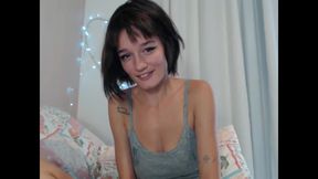 Passionate Cute Darkhair Camgirl 2 - Home Made - Must See
