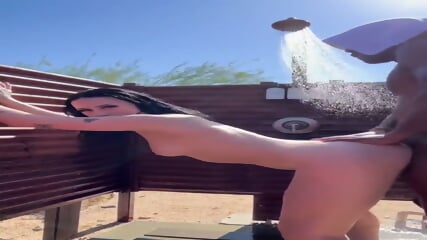 Uncensored: Naughty Showering Snowbunny Fucked By Bbc