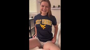 Hidden Cam: Naughty Hungover College Slut Ava Marina Bangs Football Jock After Tailgate Blowout