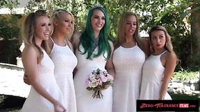Raw Real Wedding Orgy Of Perverted Bride, Groom And Their Friends